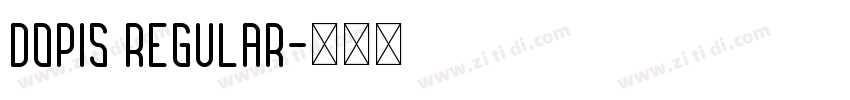 Dopis Regular字体转换